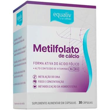 Imagem de Metilfolato de Cálcio Vitamina B6 + B12 (30 Capsulas) - Equaliv