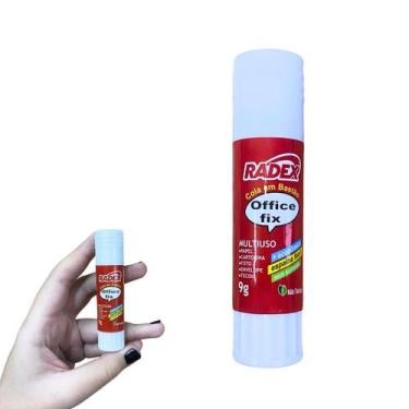 Imagem de Cola Bastão 9g Radex Escolar Escritório Office Fix Multiuso - Cola Bas