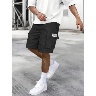 Imagem de Bermudas Masculinas De Verão Confortáveis Com Cintura Elástica E Múlti