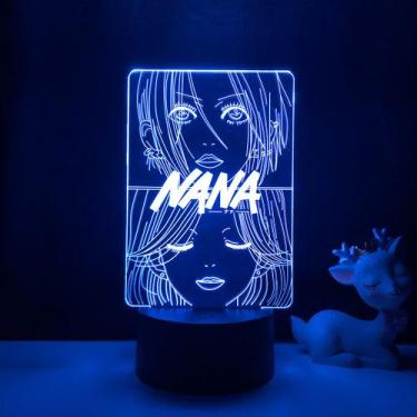 Imagem de Luz noturna LED com mudança de cor 3D para crianças e babás - Yiweisai