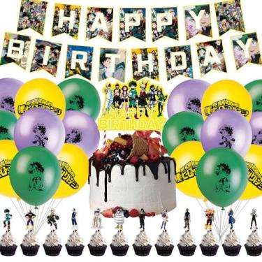 Imagem de Kit de balões para festa de aniversário My Heros Academias 31 unidades