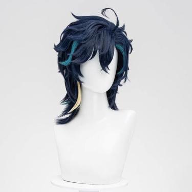 Imagem de Peruca de cosplay Genshins Impacts Kinichs Synthetic Hair - yiweisai