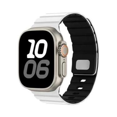 Imagem de Pulseira Magnética De Silicone Para Apple Watch 46/42mm 49mm 44mm 45mm