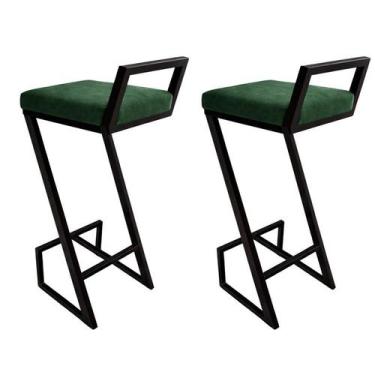 Imagem de KIT 2 Banquetas Para Cozinha Alta Helena Z Para Area Laser Gourmet Chu