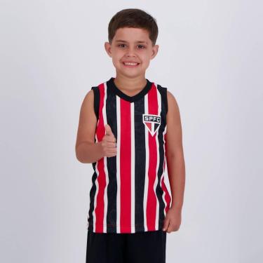 Imagem de Regata São Paulo Ventre Infantil Vermelha-Unissex