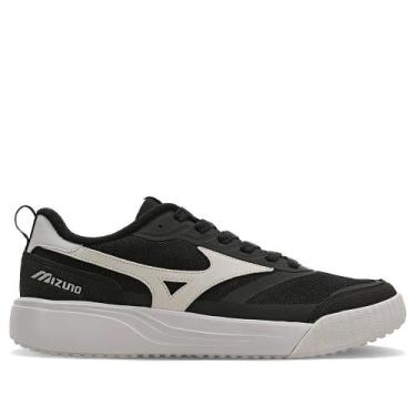Imagem de Tênis Masculino Mizuno Edo Cross Mesh Suede Preto/Branco, Preto, Branc