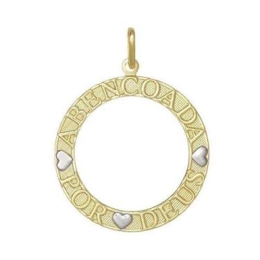 Imagem de Pingente Mandala Abençoada Por Deus - Brilhante Folheados