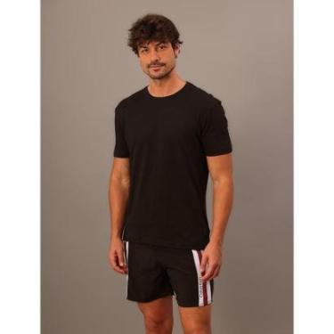 Imagem de Camiseta Masculina de Algodão Essentials Minimalista Calvin Klein Jeans - Preto-Masculino