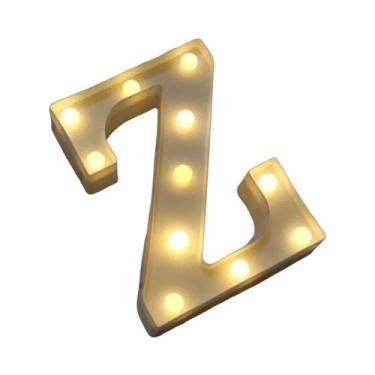 Imagem de Luz Noturna LED Luminosa Em Formato De Letra 16/22CM, Lâmpada DIY De A