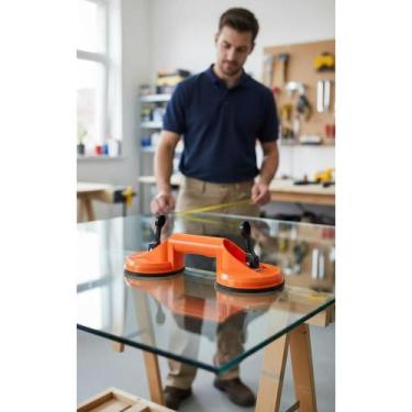 Imagem de Ventosa Dupla 12cm 80kg: Eleve Porcelanatos e Vidros! - Congratulation