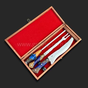 Imagem de Conjunto SG Inox 5mm Edição Especial com Caixa de Madeira Aveludada - 