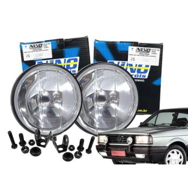 Imagem de Par Farol Auxiliar Gol Gt Gts Gti 1988 a 1994 Longo Alcance NINO F-13V