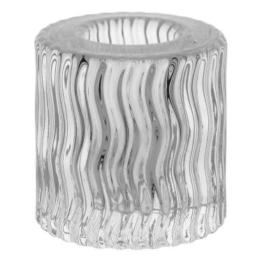 Imagem de CASTIÇAL 6x4x4cm VIDRO TRANSPARENTE