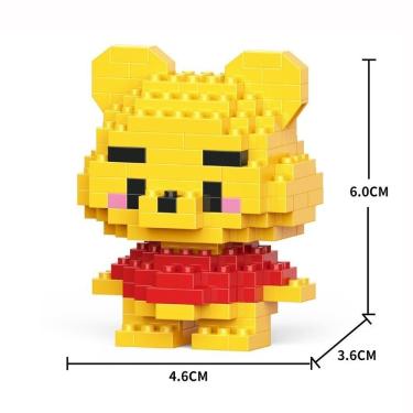 Imagem de Brinquedo Blocos de Montar Infantil W2601-19 Educativo com Animais em Plástico ABS Ecol...