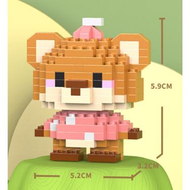 Imagem de Brinquedo Blocos de Montar Infantil Educativo W1502-11 com Tema de Animais em Plástico...