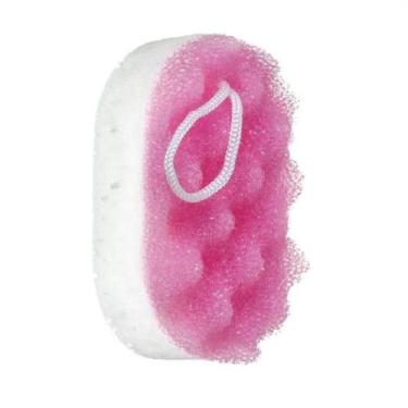 Imagem de Esponja de Banho Ricca Dupla Face Rosa Cód.309 - BELLIZ COMPANY