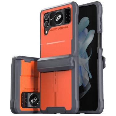 Imagem de Capa Protetora Robusta CaseBorne para Samsung Galaxy Z Flip 4 e 3