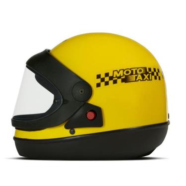 Imagem de Capacete Fechado Masculino Sport Moto Amarelo Moto Táxi Feminino Visei