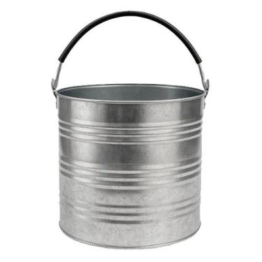 Imagem de Balde Metal Galvanizado Para Construção Gelo Ração 16 Litros - Shopdap