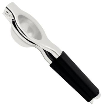 Imagem de Espremedor de Limão Inox Tramontina Utilitá Cabo Preto Manual 20cm Cozinha