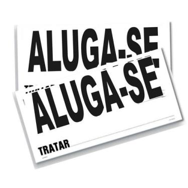 Imagem de Placa Indicativa Aluga-se Com 2 Unid - Eder Sabino de Moura-ME