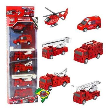 Imagem de 6 Miniatura Caminhões Brinquedo Vermelho Betoneira Magirus - Pool, Ver