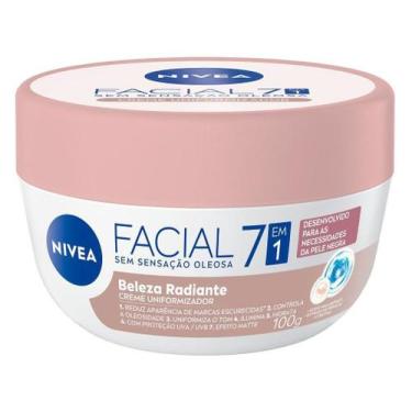 Imagem de Creme Facial Anti-idade Nivea - 7 em 1 Beleza Radiante 100g, 100g