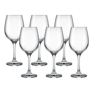 Imagem de Conjunto 6 Taças para Vinho Barone 490ml em Vidro Nadir