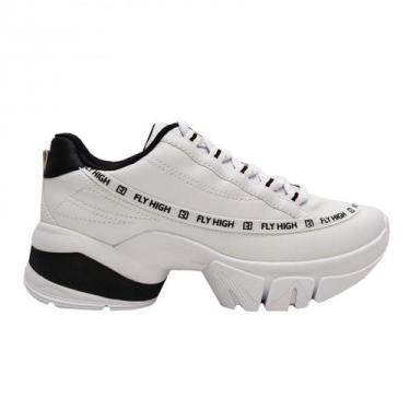 Imagem de Tênis Fly High Feminino Ajustável Ramarim 23-80104, Branco, Preto, 37