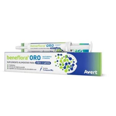 Imagem de Suplemento Alimentar Avert Beneflora Oro para Cães e Gatos 30g