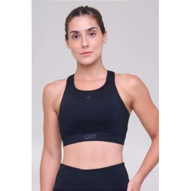 Imagem de Top Grit Bossa Nadador C / Bolso Ajustável-Preto Blackout, Feminino, P