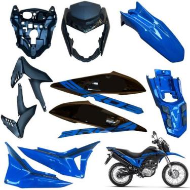 Imagem de Kit Carenagem Nxr Bros 160 modelo 2016 Até 2021 Completo Aba do Tanque