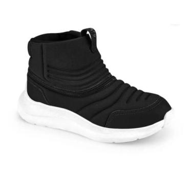 Imagem de Bota Infantil Inclusiva Bibi Para Todos Preta 1177004, 29