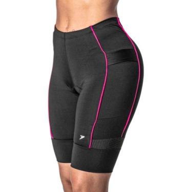 Imagem de Bermuda Feminina Ciclista Bike Com Bolso Gel Max Confort Poker 03818, 