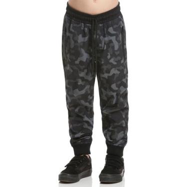Imagem de Calça Moletom Infantil Camuflada Verde Banana Danger, Verde, 1