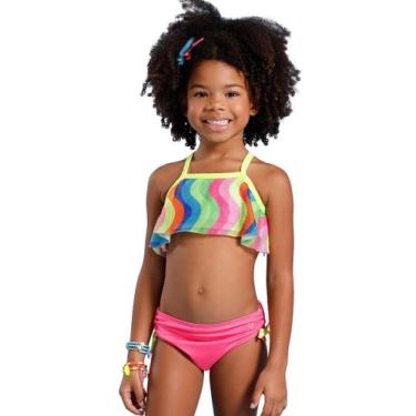 Imagem de Biquíni Top Rendinha Colors Infantil Banana Sungas, 2, Estampado