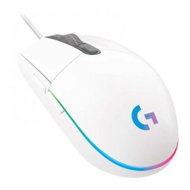 Imagem de Mouse Gamer L o g i G203 RGB Lightsync, 6 Botões, 8000 DPI, Branco - 9