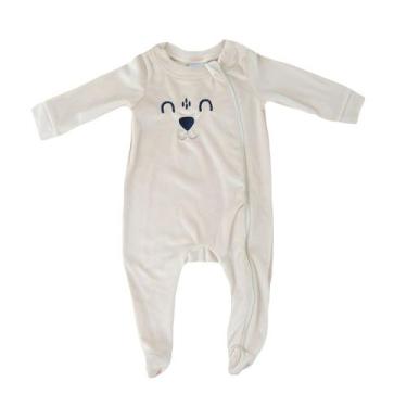 Imagem de Macacão Infantil Malwee Longo Bordado Creme - 100010, G
