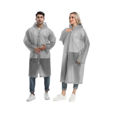 Imagem de Poncho de Chuva Adulto Impermeável para Caminhadas - Portátil e de Eme