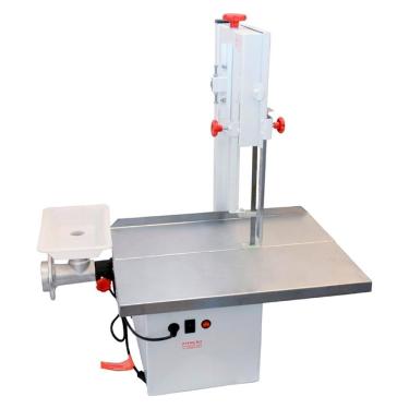 Imagem de Serra Fita Mesa Movel 1,87m com Moedor Boca 7 e Extrusor 1-3CV Bivolt Aco Inox Bigolar