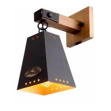 Imagem de Madelustre Arandela Alp 1lamp E27 Pt/dr 2851pd - Casa Chafariz