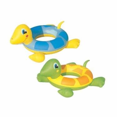 Imagem de Boia Infantil Inflável Para Piscina Circular Tartarugas