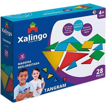 Imagem de Jogo Pedagógico Tangram 28 Peças - Xalingo
