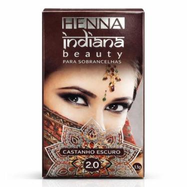 Imagem de Henna Para Sobrancelhas Indiana Beauty, Castanho Escuro 2.0