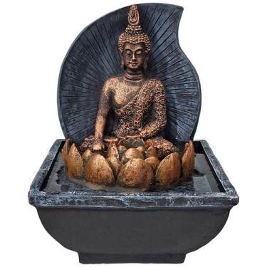 Imagem de Fonte De Água Decorativa Buda Hindu Tibetano Sidarta Bivolt - M3 Decor