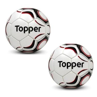 Imagem de Kit 02 Bola De Futebol Campo Topper Maestro PRO, Vermelho, Prata, Únic