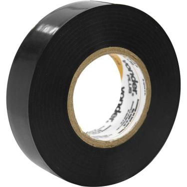 Imagem de Fita Isolante Vonder Plus Antichama para Isolação de Fios e Cabos Elétricos Preto 19MM X 20M
