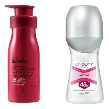 Imagem de Kit Cuidado Diário Hidratante Cereja E Avelã 400ml + Desodorante Roll 