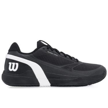 Imagem de Tênis Wilson Rush Pro 5 - Clay - Saibro - Preto e Branco, 43