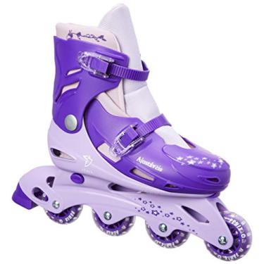Imagem de Patins 4 Rodas Ajustáveis Fenix Roxo
